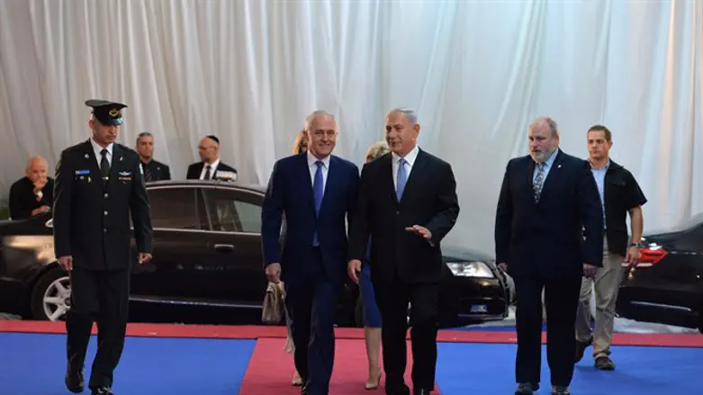 נתניהו עם ראש ממשלת אוסטרליה