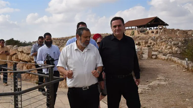 Minister Katz at Susiya