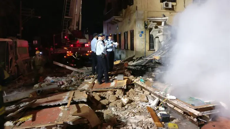На месте взрыва в Яффо