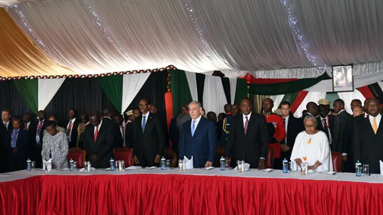 נתניהו עם ראשי מדינות אפריקה