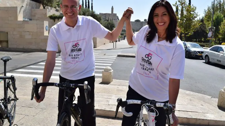 יבטלו את המירוץ? רגב ולוין על האופניים