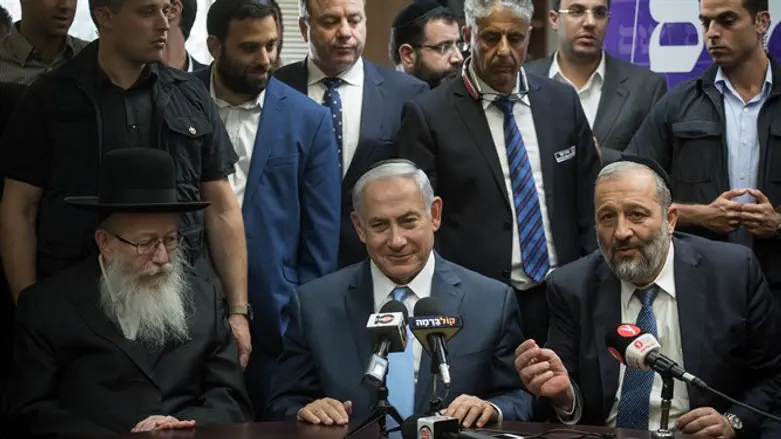 Netanyahu and the heads of the haredi parties