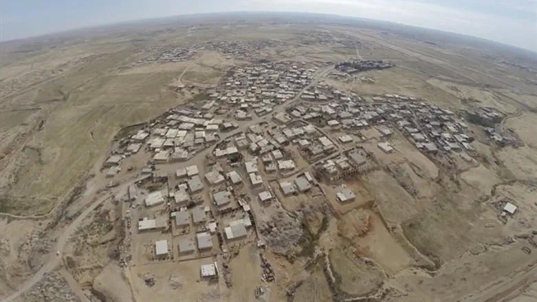 הכפר אל-זרנוג. מבט מהאוויר