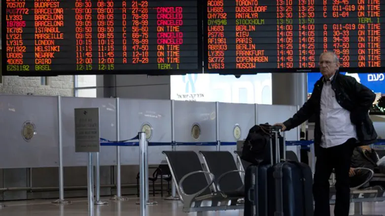 הטיסות מתבטלות. נתב"ג אחר הצהריים.