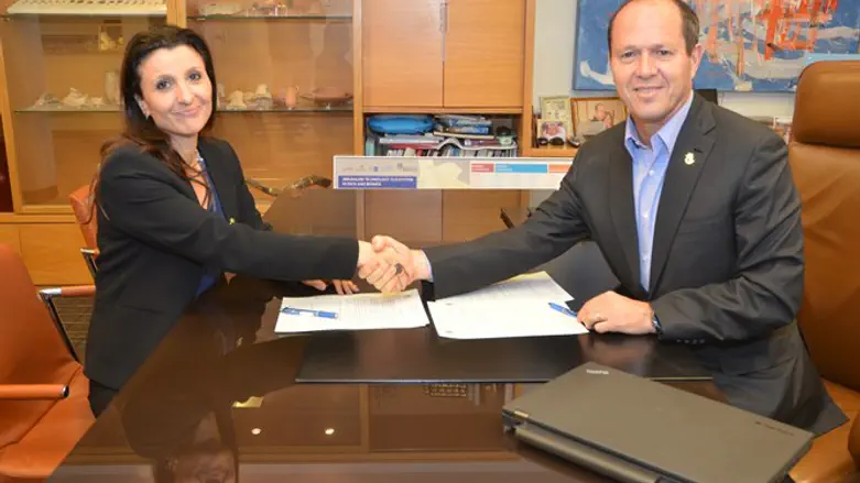 ראש העיר ברקת עם יו"ר סיעת ירושלמים