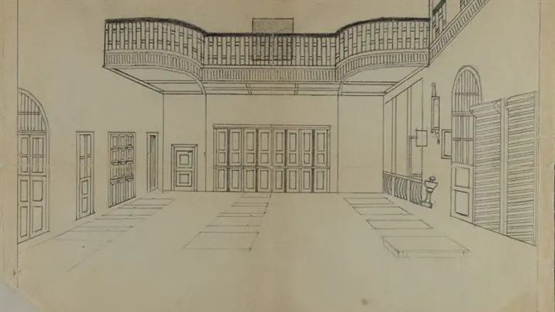 שרטוט בית היתומים של יאנוש קורצ'ק