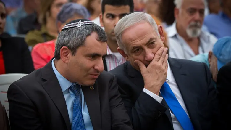 Зеэв Элькин и Биньямин Нетаньяху