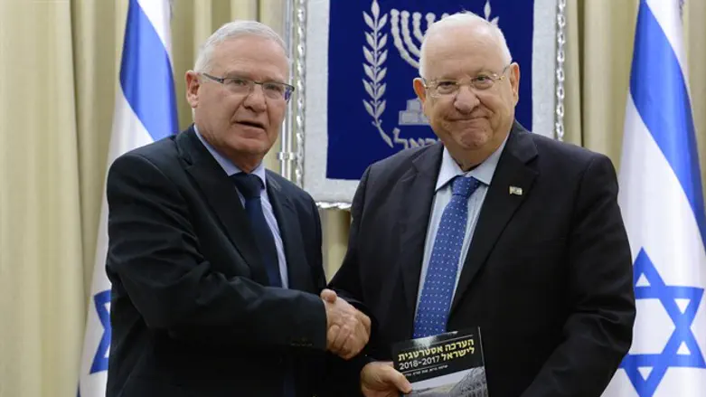 ידלין עם הנשיא ריבלין