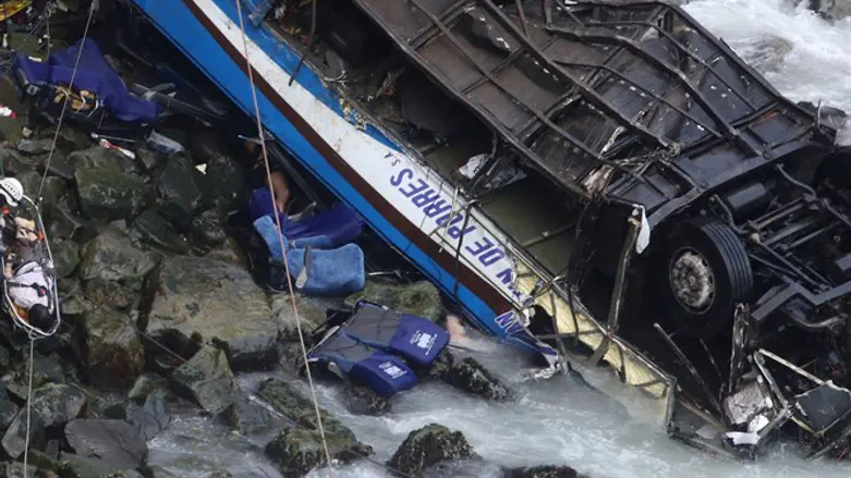 Scene of Peru accident