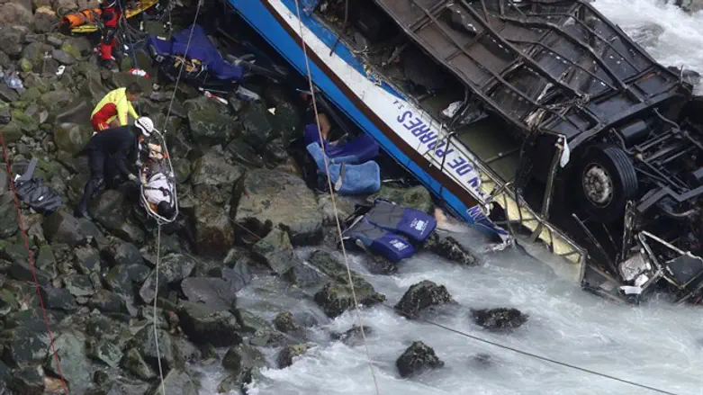 זירת התאונה בפרו