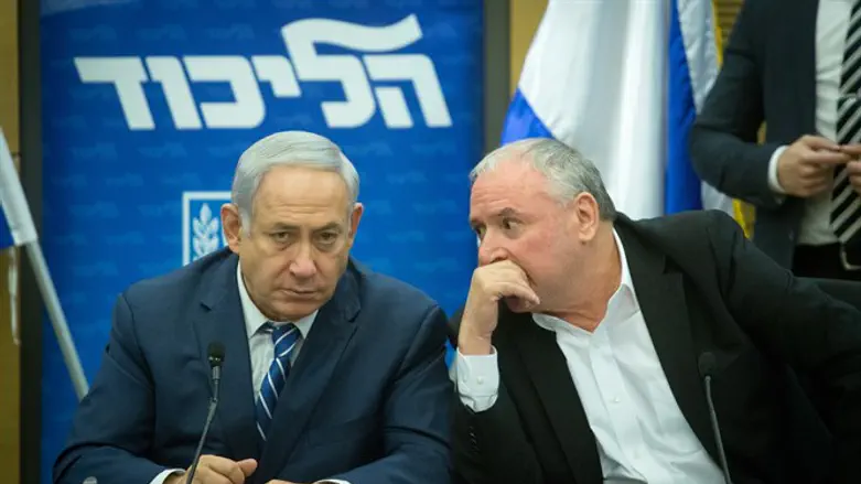 Биньямин Нетаньяху и Давид Амсалем