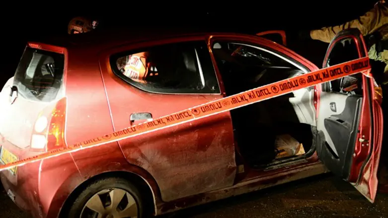 Scene of shooting attack near Havat Gilad