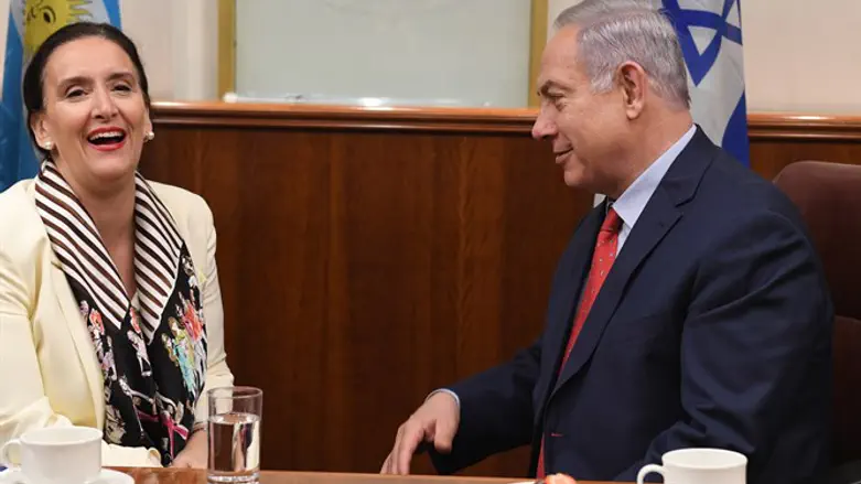 נתניהו עם סגנית נשיא ארגנטינה