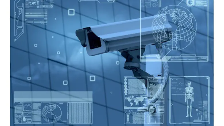 Камера виденаблюдения. Иллюстрация