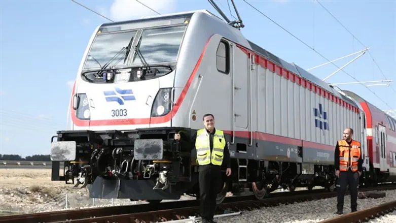 Министр Кац на скоростной железнодорожной ветке Тель-Авив - Иерусалим