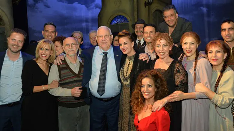 ריבלין עם השחקנים