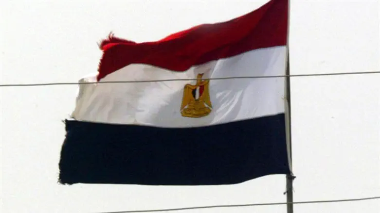 Египетский флаг. Иллюстрация