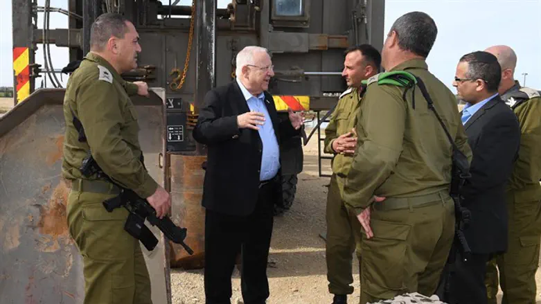 ריבלין באוגדת עזה