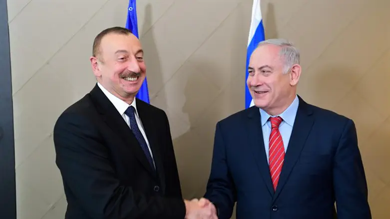 נתניהו ונשיא אזרבייג'ן אילהם אלייב