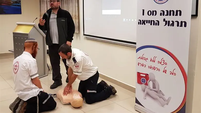 ההשתלמות משותפת למתנדבי מד"א ולצוותי הרפואה של צה"ל בגזרת הר חברון
