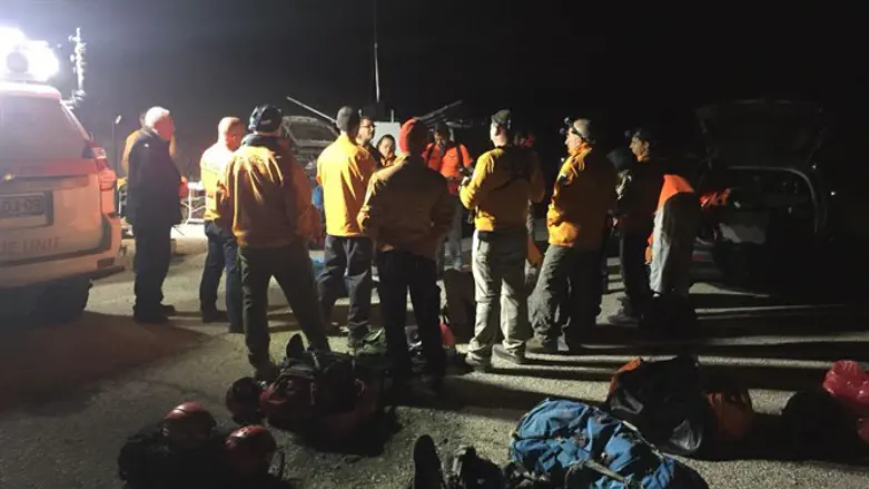 Search efforts in Nahal Darga