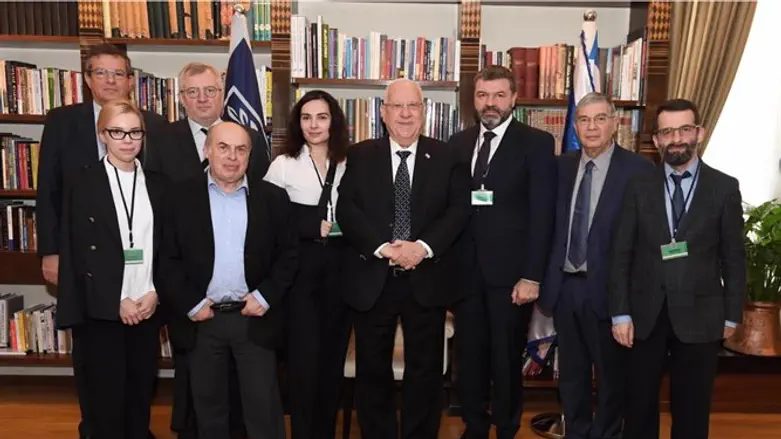 Israeli President Reuven Rivlin met the Babi Yar Holocaust Memorial Center (BYHMC) executi