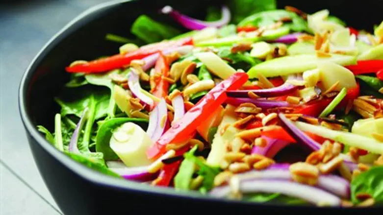 Baby Spinache and Apple Salad