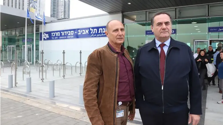 השר כ"ץ בחנוכת המסוף החדש