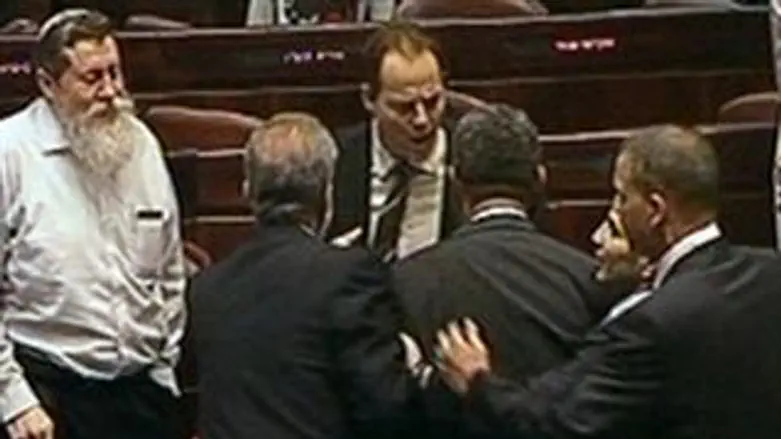 דיון סוער בכנסת