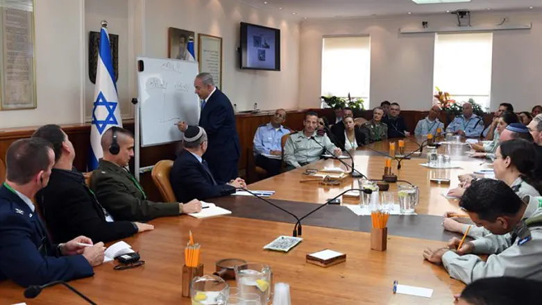 נתניהו עם חניכי המב"ל. היום