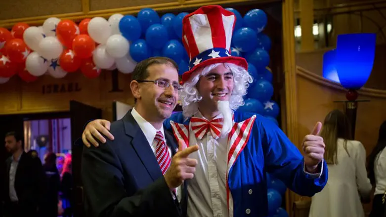 Dan Shapiro (L) and friend