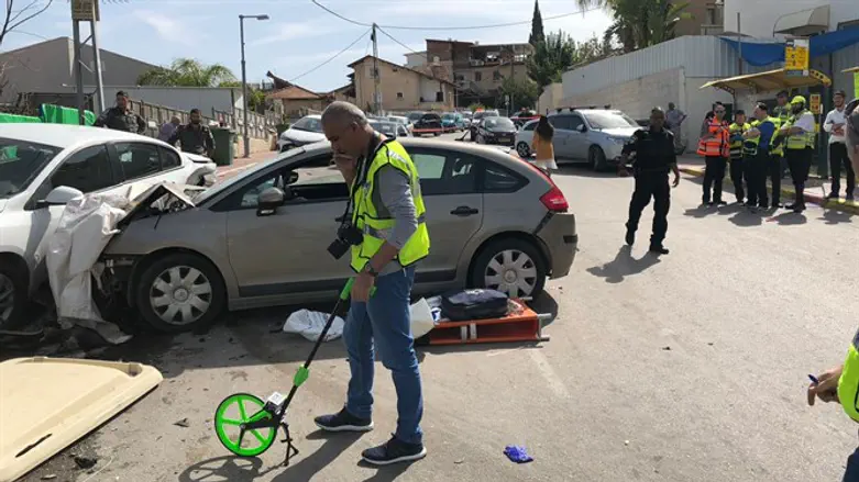 На месте ДТП в Бейт-Шемеше