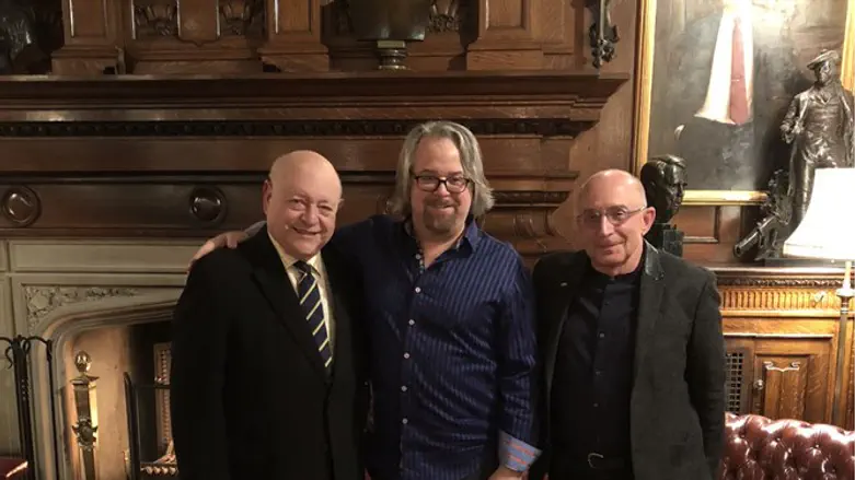 Mark Yudof (left), Ron Robin (right), and Marc Berley (center) at a special briefing