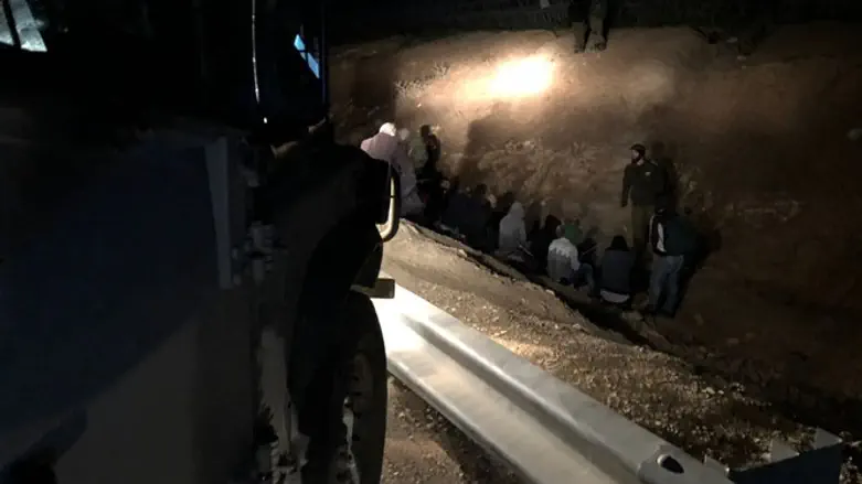 Поимка группы нелегалов на границе с Израилем