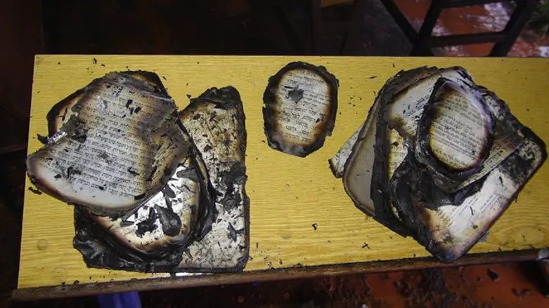 Burned prayer books