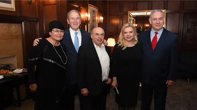 PM Netanyahu and his wife Sara at an event honoring Natan Sharansky