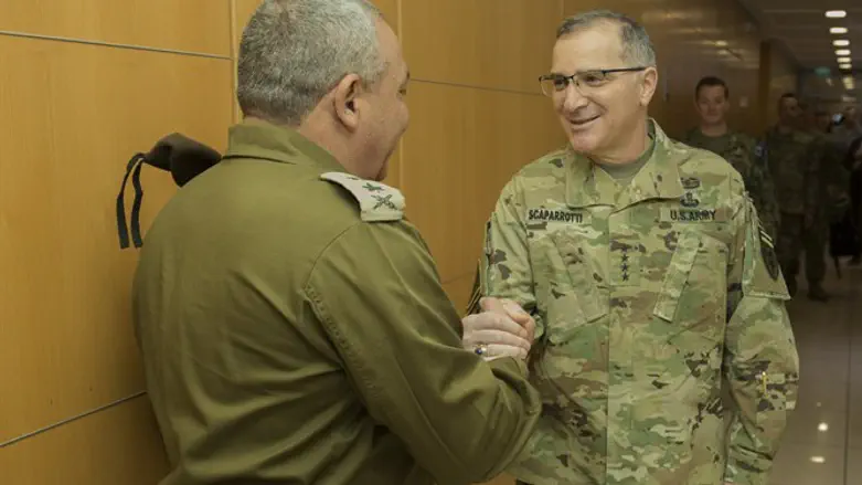 Curtis Scaparrotti meets Gadi Eizenkot