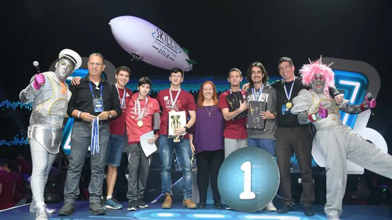 משתתפי מקצה הרחפנים באליפות הסייבר