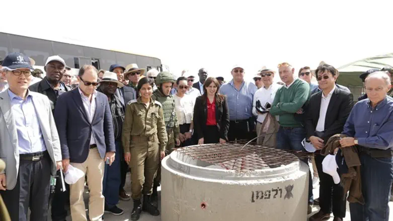 Tzipi Hotovely with foreign ambassadors, two weeks ago