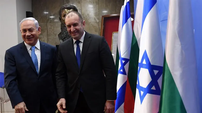 נתניהו עם נשיא בולגריה