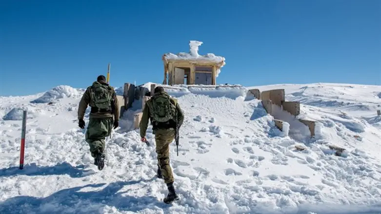 Солдаты ЦАХАЛа на Хермоне