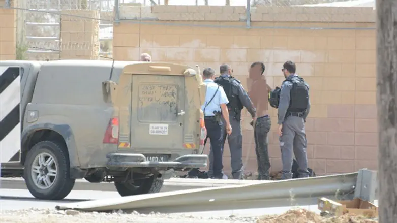 Арест пойманного террориста