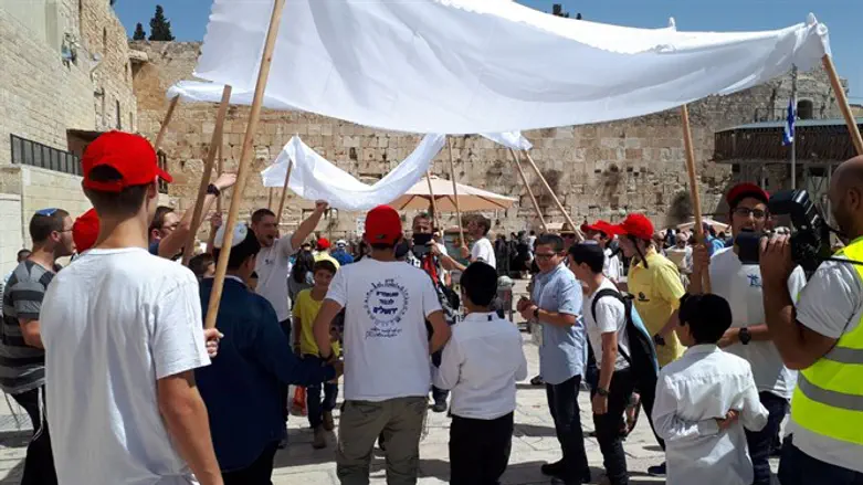 Bar Mitzvah celebration at Kotel