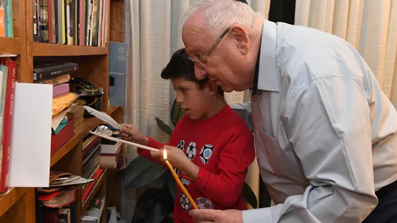 Reuven and Shay Rivlin search for chametz