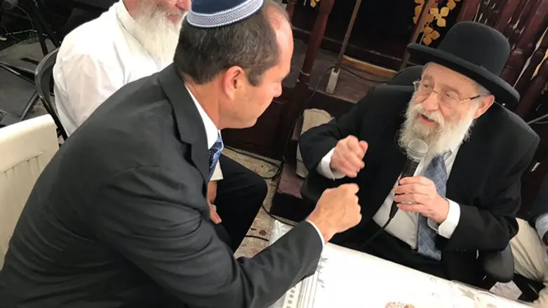 Barkat meeting Rabbi Stern