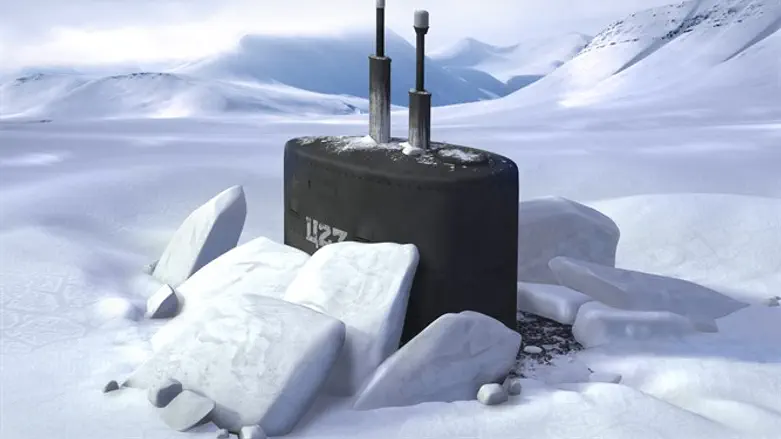 Субмарина в Арктике (архив)