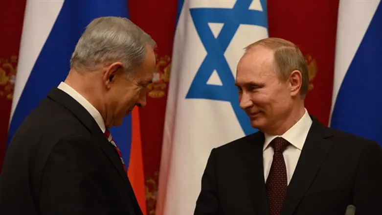 Биньямин Нетаньяху и Владимир Путин