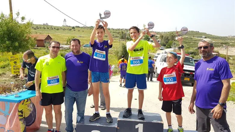 ילדים שהשתתפו במירוץ