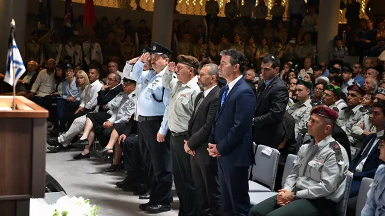 ראשי זרועות הביטחון בטקס