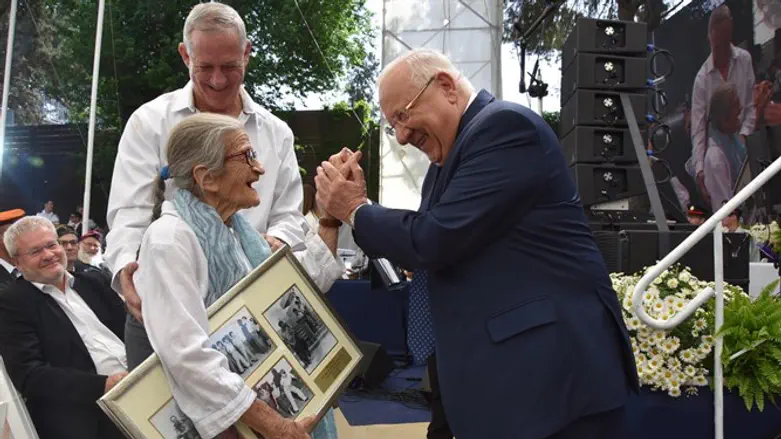 פולני וריבלין בבית הנשיא, הבוקר